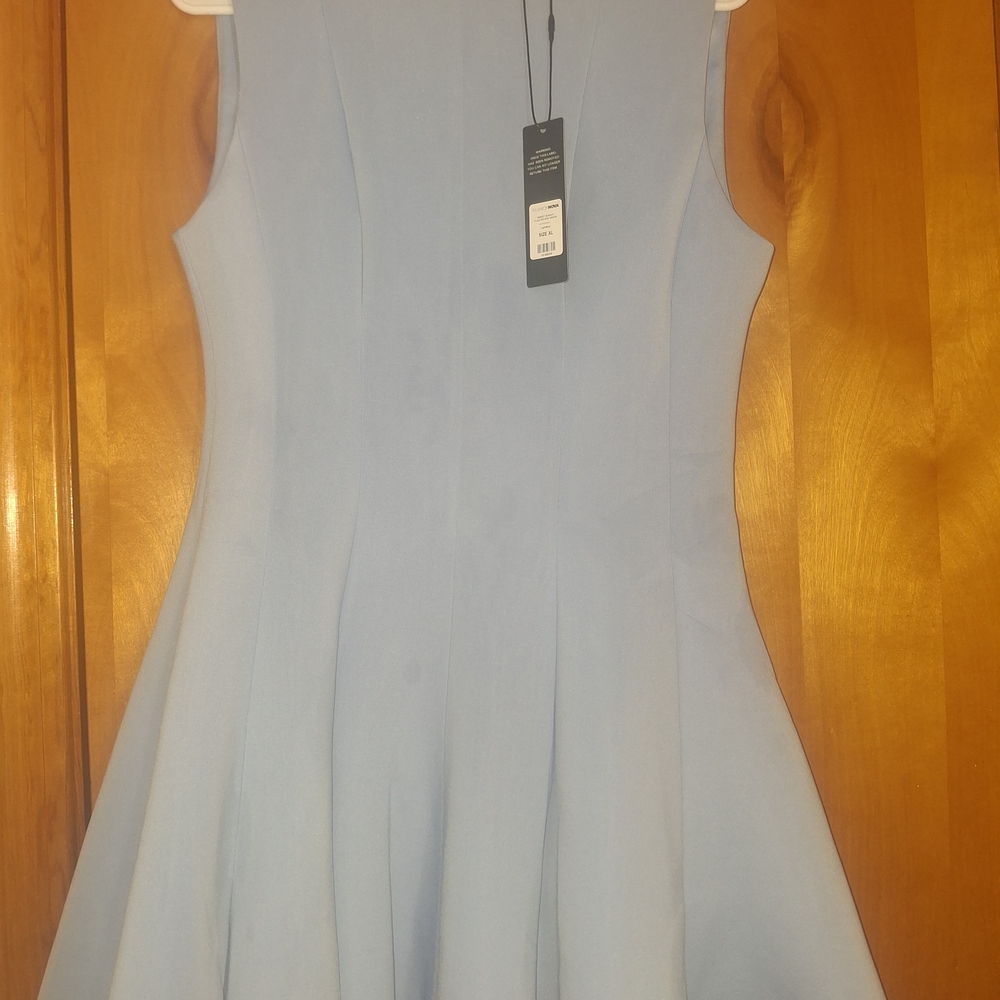 Fashion Nova Light Blue Mini Dress
